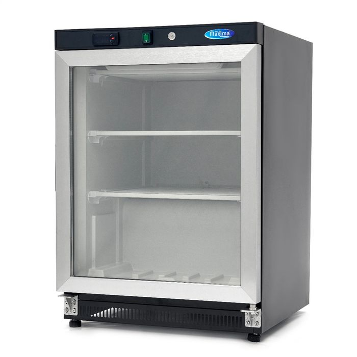 Congelator negru 200 litri cu usa sticla si 3 compartimente [1]