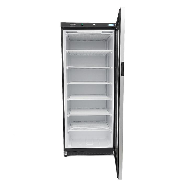Congelator negru 600 litri cu usa sticla si 6 rafturi fixe [3]