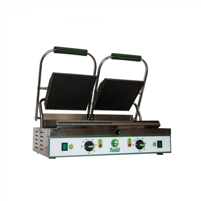 Contact grill 480×230 mm mixt neted-striat, 400V, 3,6 kW, PE50MN [1]