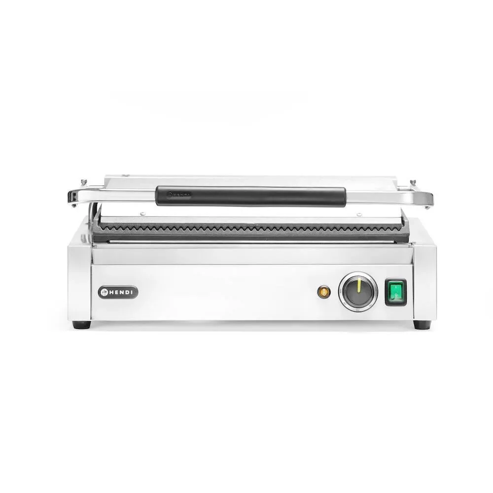 Contact grill Panini XL, 2700W, striat, cu tava colectare [2]