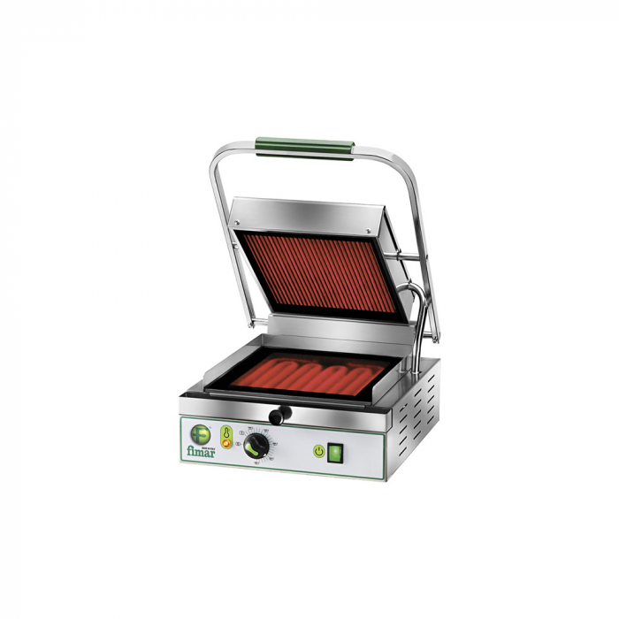 Contact grill simplu cu placi ceramice striate, 230V, 1,7 kW, PV27LL [1]