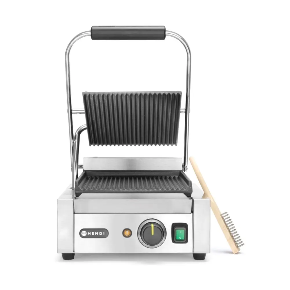 Contact grill striat, 1800W, placi fonta ceramica, 22x23 cm [3]