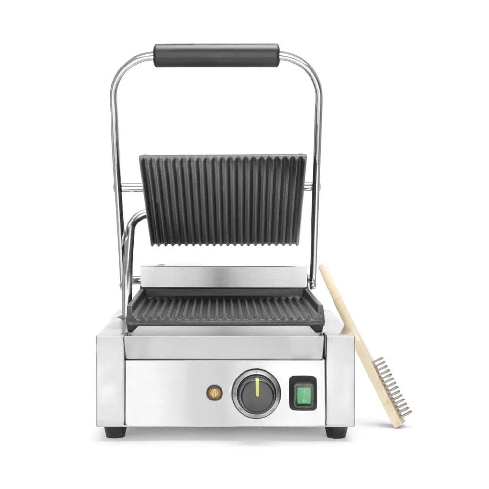 Contact grill striat, 1800W, placi fonta ceramica, 22x23 cm [1]