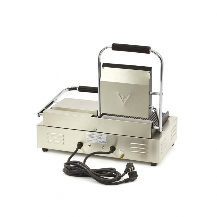 Contact grill striat dublu, 230V, 1800W,  220×235 mm [5]