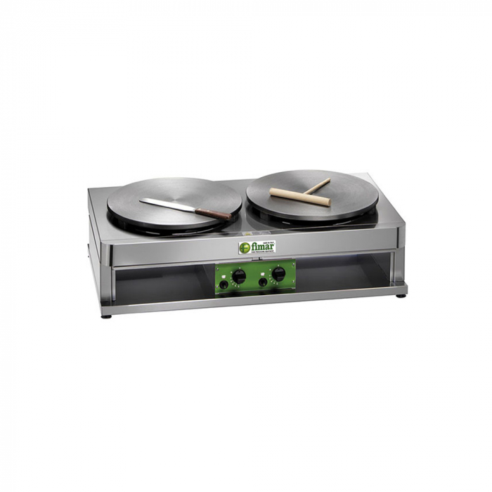 Crepiera clatite pe gaz 2× Ø400 mm, 7,2 kW, CR400G2 [1]