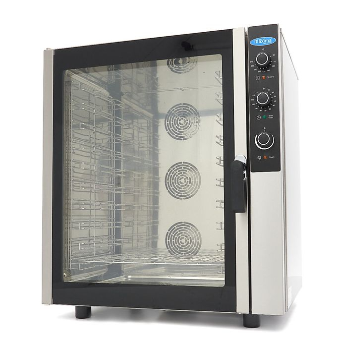 Cuptor Combi cu aburi 10 tavi 1/1 GN, analog, 400V, 11800W [1]