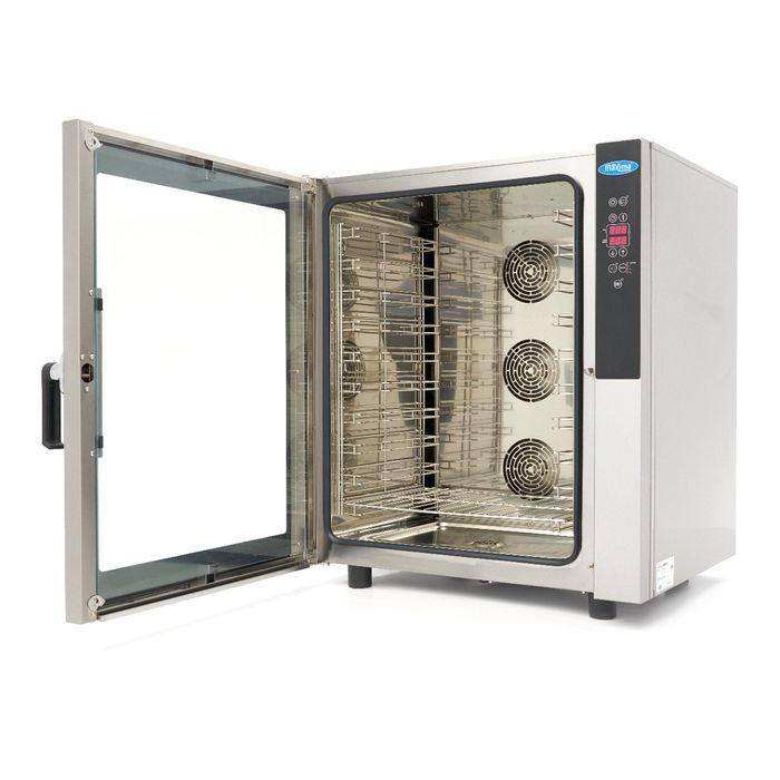 Cuptor Combi cu aburi 10 tavi 1/1 GN, digital, 400V, 11800W [6]