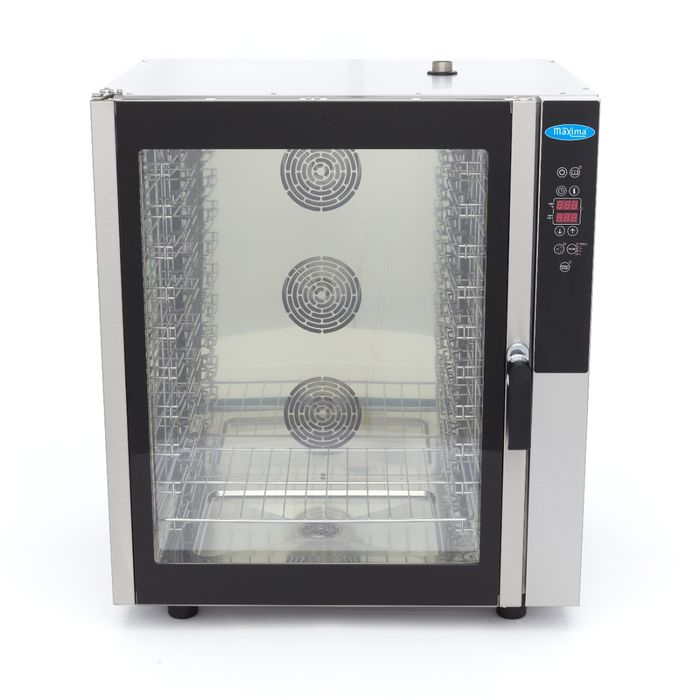 Cuptor Combi cu aburi 10 tavi 1/1 GN, digital, 400V, 11800W [9]