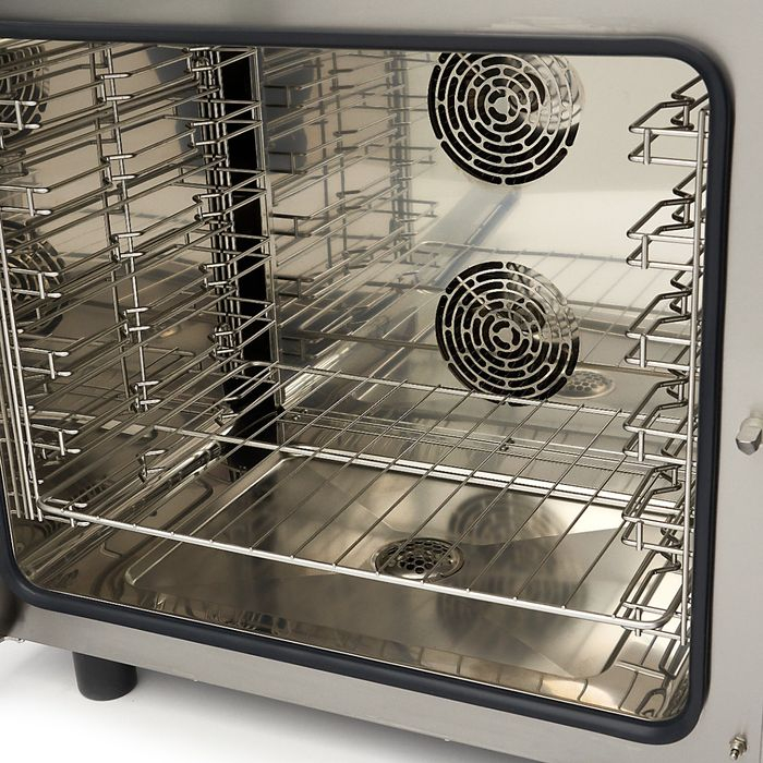 Cuptor Combi cu aburi 6 tavi 1/1 GN, digital, 400V, 7900W [5]