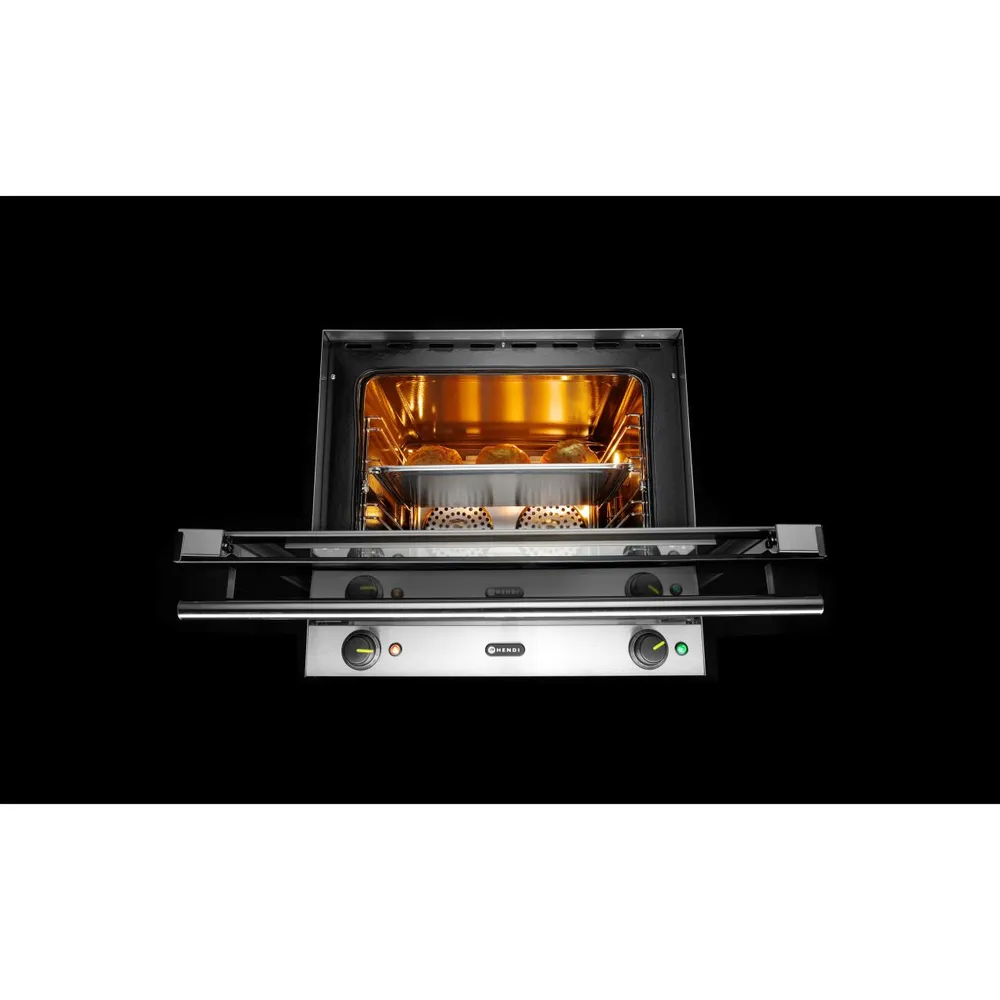 Cuptor convectie H90, 4 tavi, 2 ventilatoare, inox [8]