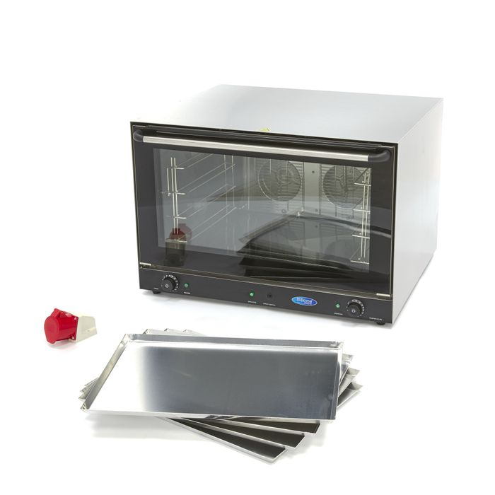 Cuptor cu aburi si ventilatie 4 tavi (60x40cm), 400V, timer [6]