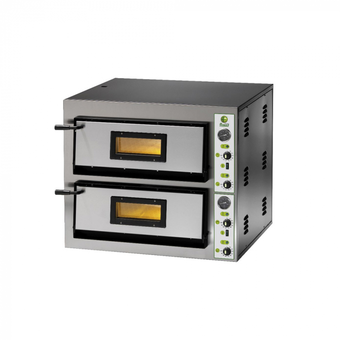 Cuptor de pizza electric cu panou analog, 400V, 8,4 kW, FME4+4 [1]