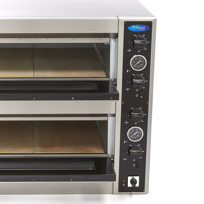 Cuptor pizza 8 x Ø30cm, dublu, izolare termica, putere 10000W [5]