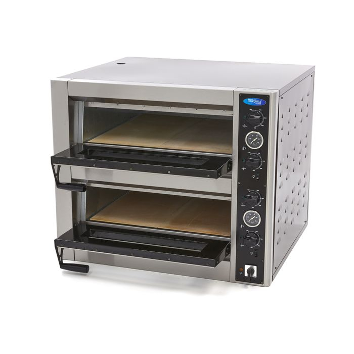 Cuptor pizza 8 x Ø30cm, dublu, izolare termica, putere 10000W [7]
