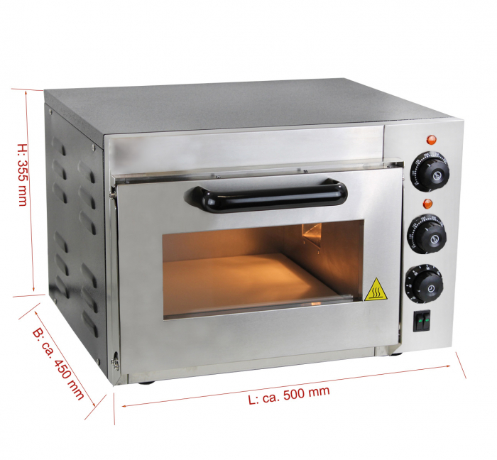 Cuptor pizza micro cu 1 camera Ø 35 cm, 230V, 2,5kW, BPO35-1 [2]