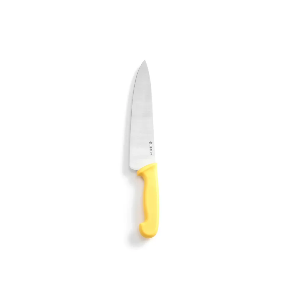 Cutitul bucatarului, 240 mm, maner galben, conform HACCP [1]