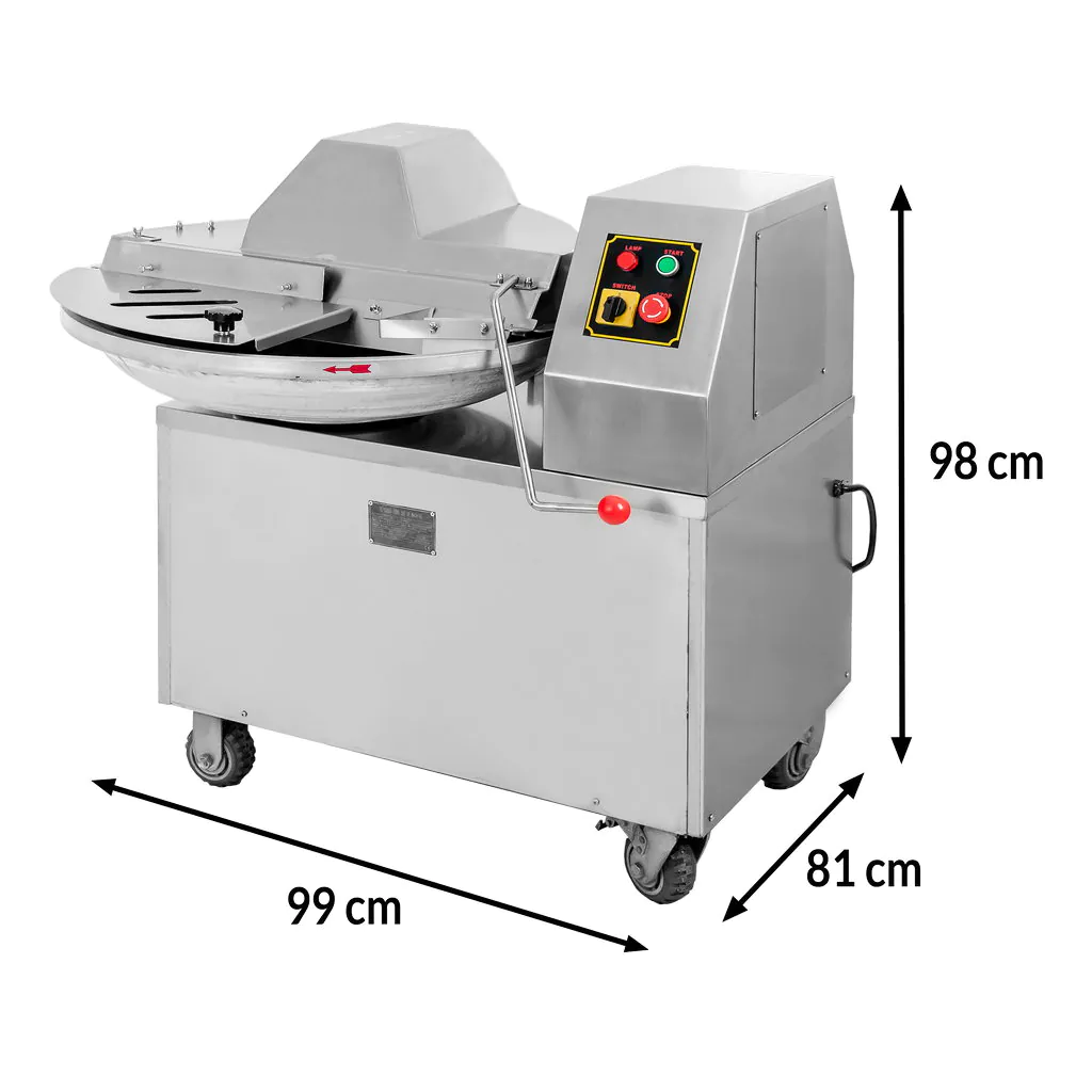 Cutter pentru mezeluri 25L, 300kg/h, 2.2kW [2]