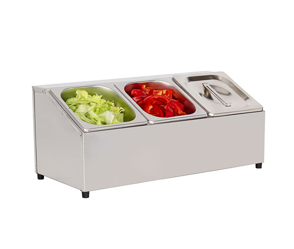 Cuve inox pentru ingrediente 3 GN1/6 BGN-3 [2]