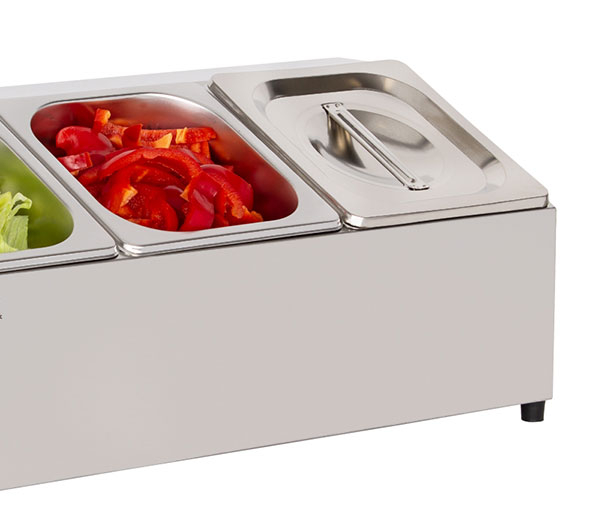 Cuve inox pentru ingrediente 3 GN1/6 BGN-3 [3]