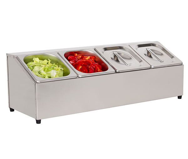Cuve inox pentru ingrediente 4 GN1/6 BGN-4 [2]