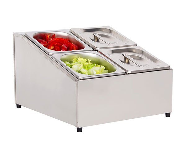 Cuve inox pentru ingrediente 4 GN1/6 BGN4-Duo [3]