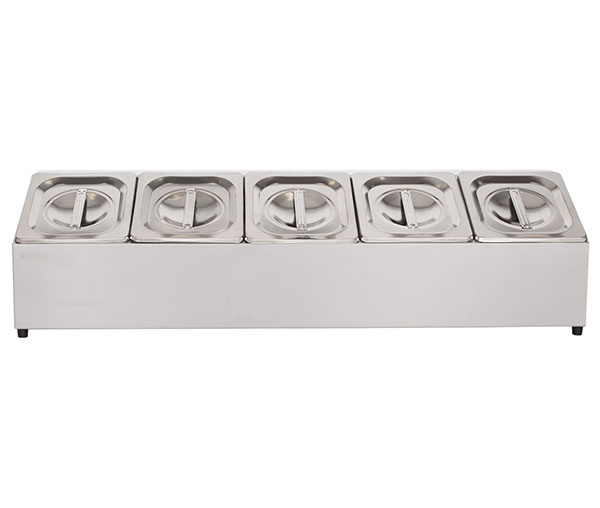 Cuve inox pentru ingrediente 5 GN1/6 BGN-5 [1]