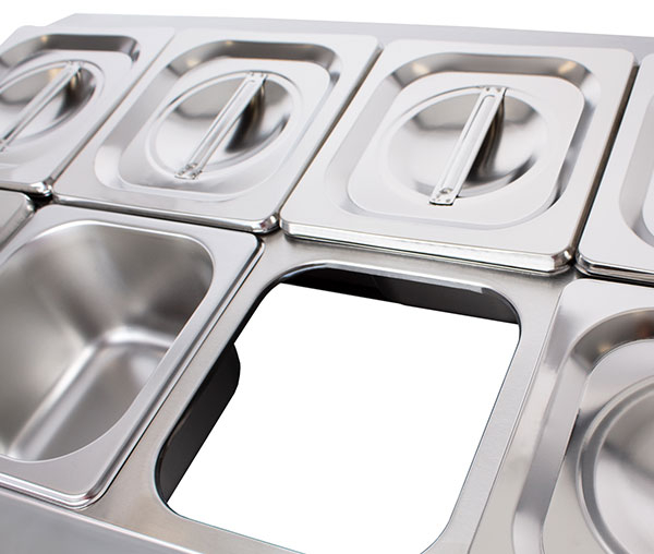 Cuve inox pentru ingrediente 6 GN1/6 BGN6-Duo [5]