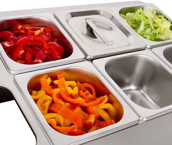 Cuve inox pentru ingrediente 6 GN1/6 BGN6-Duo [4]