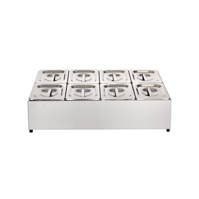 Cuve inox pentru ingrediente 8 GN1/6 BGN8-Duo [1]