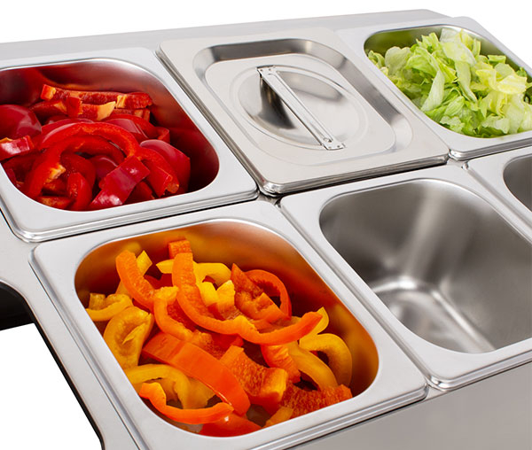 Cuve inox pentru ingrediente 8 GN1/6 BGN8-Duo [4]