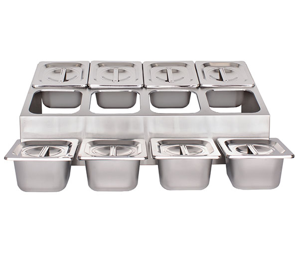 Cuve inox pentru ingrediente 8 GN1/6 BGN8-Duo [6]