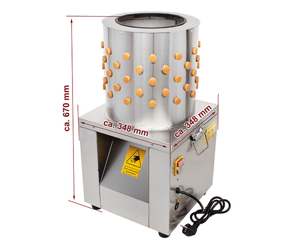 Deplumator pasari din inox BRM750, prepelita si porumbei [3]