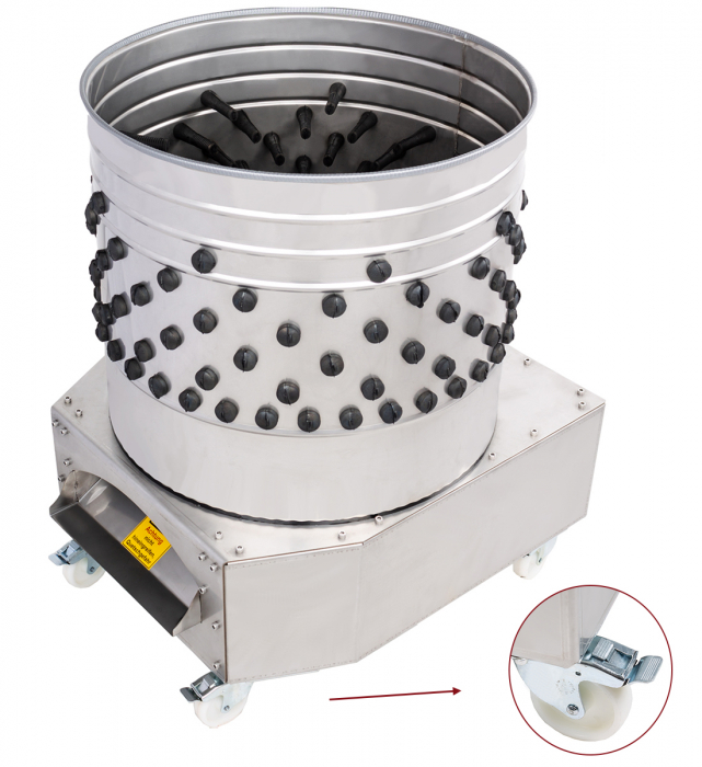 Deplumator pasari Premium din inox BKBRM-10P, pui,rate si gaini [2]
