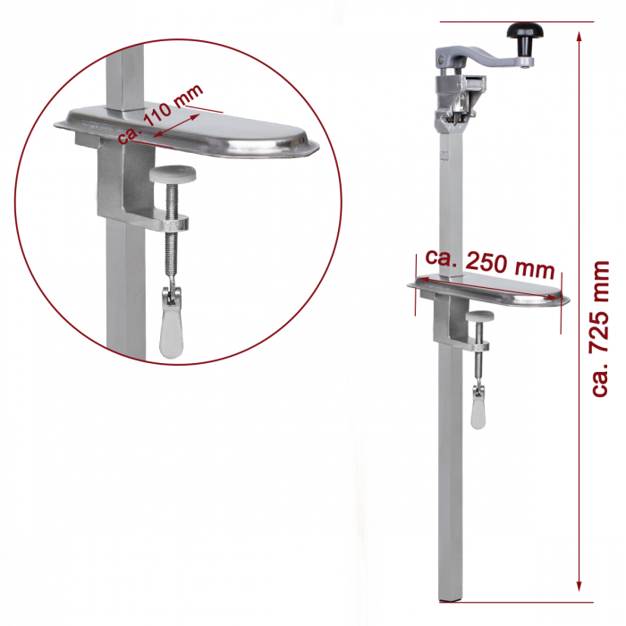 Deschizator conserve profesional 590 mm BKBDO75 [4]
