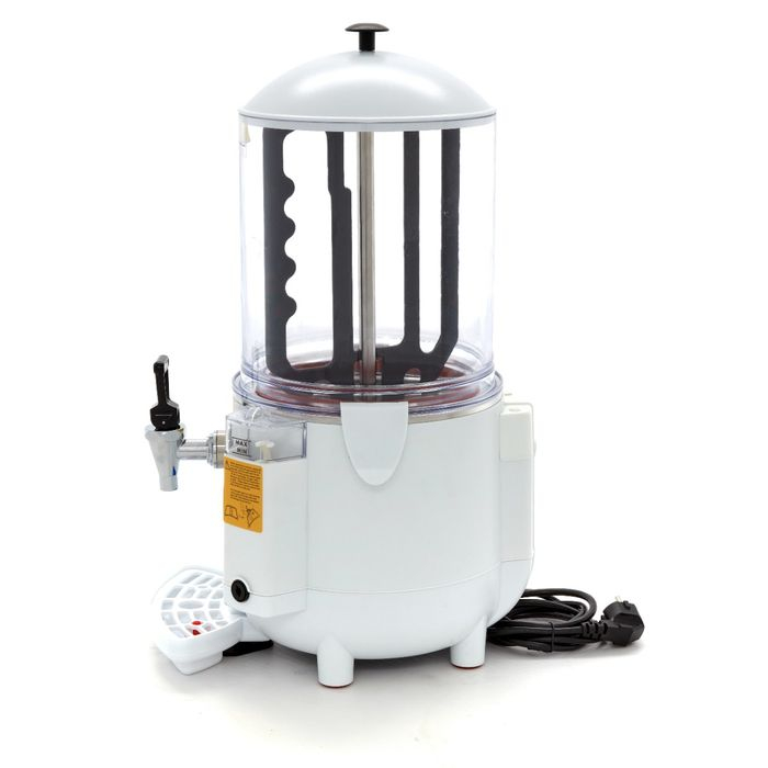 Dispenser ciocolata calda 10 litri alb cu functie de amestecare [8]