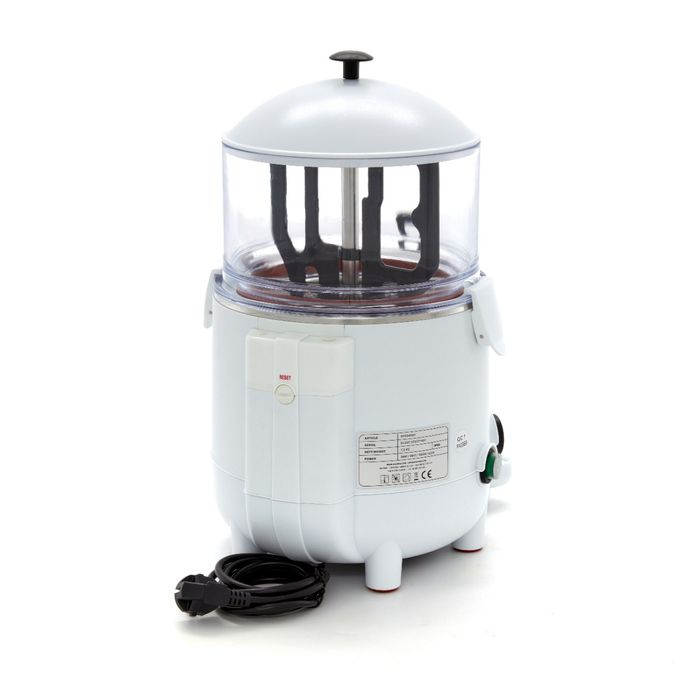 Dispenser ciocolata calda 5 litri alb compact cu temperatura reglabila [7]