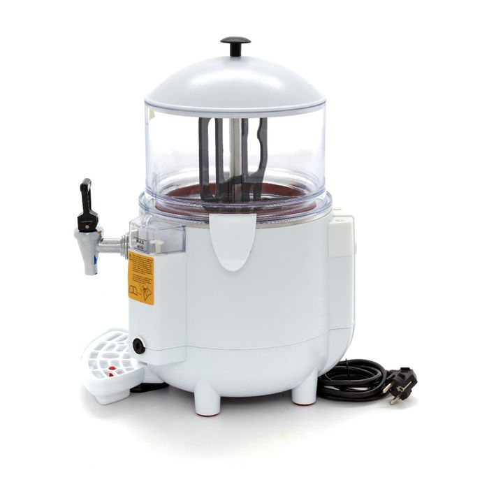 Dispenser ciocolata calda 5 litri alb compact cu temperatura reglabila [8]