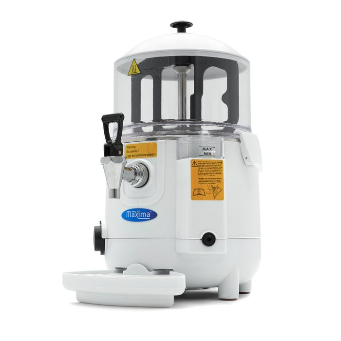 Dispenser ciocolata calda 5 litri alb compact cu temperatura reglabila [1]