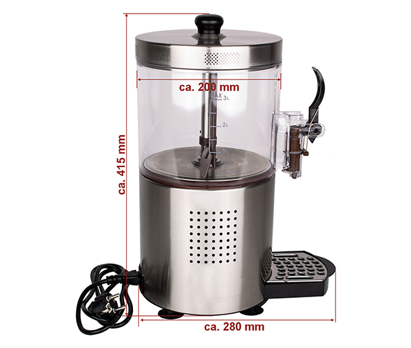 Dispenser de inox pentru bauturi calde 3 litri, 230V, 1,2kW, BKD-1 [2]