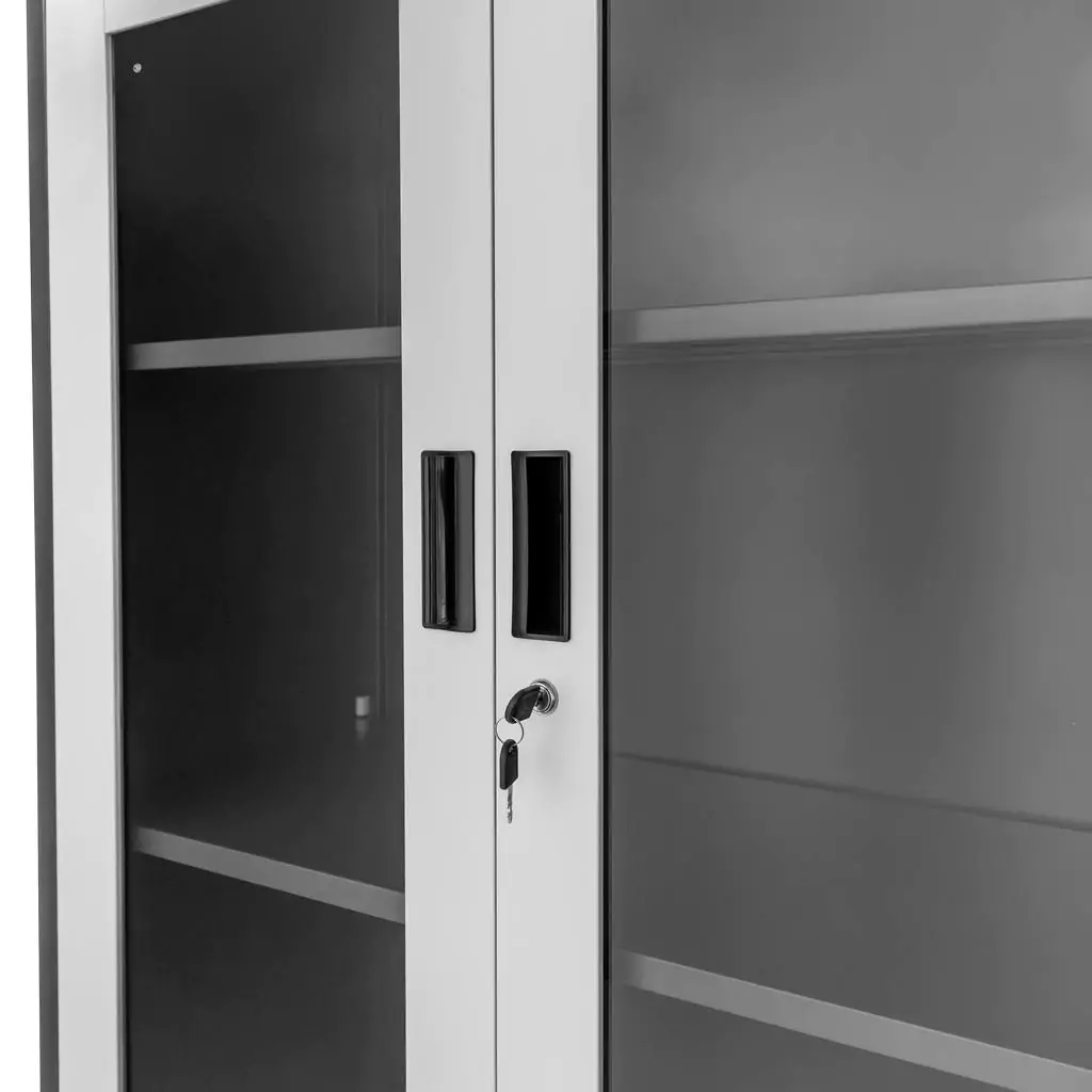 Dulap arhive cu sertare, grafit/gri, 90x40x185cm [6]
