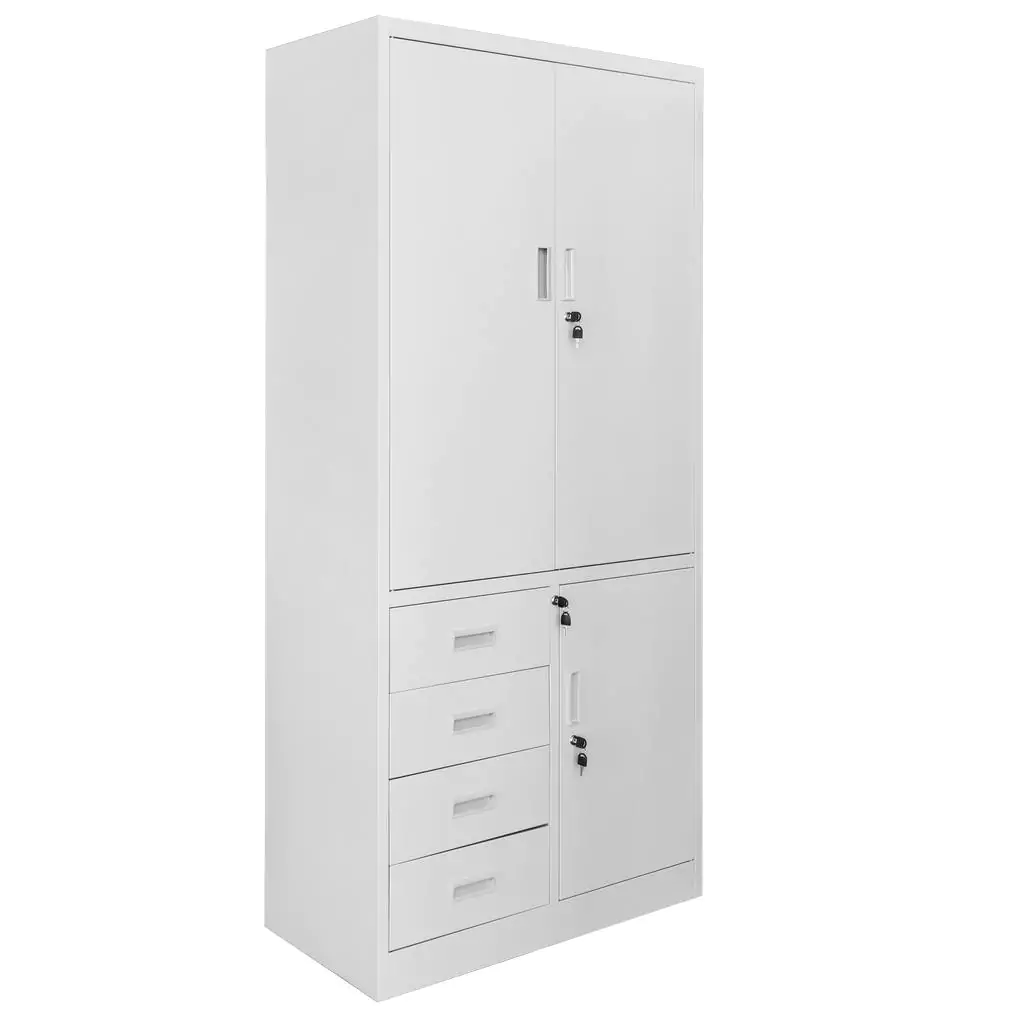 Dulap arhive cu sertare, gri, 90x40x185cm [2]