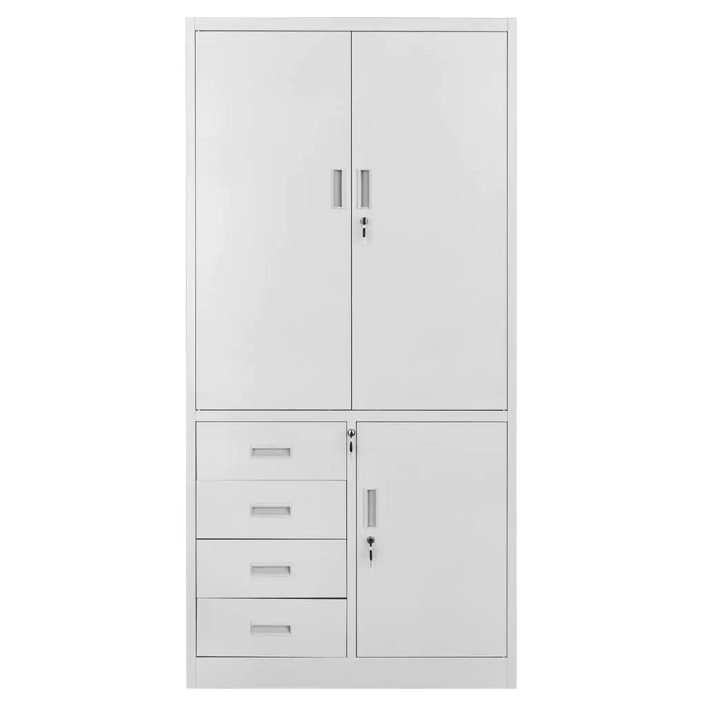 Dulap arhive cu sertare, gri, 90x40x185cm [3]