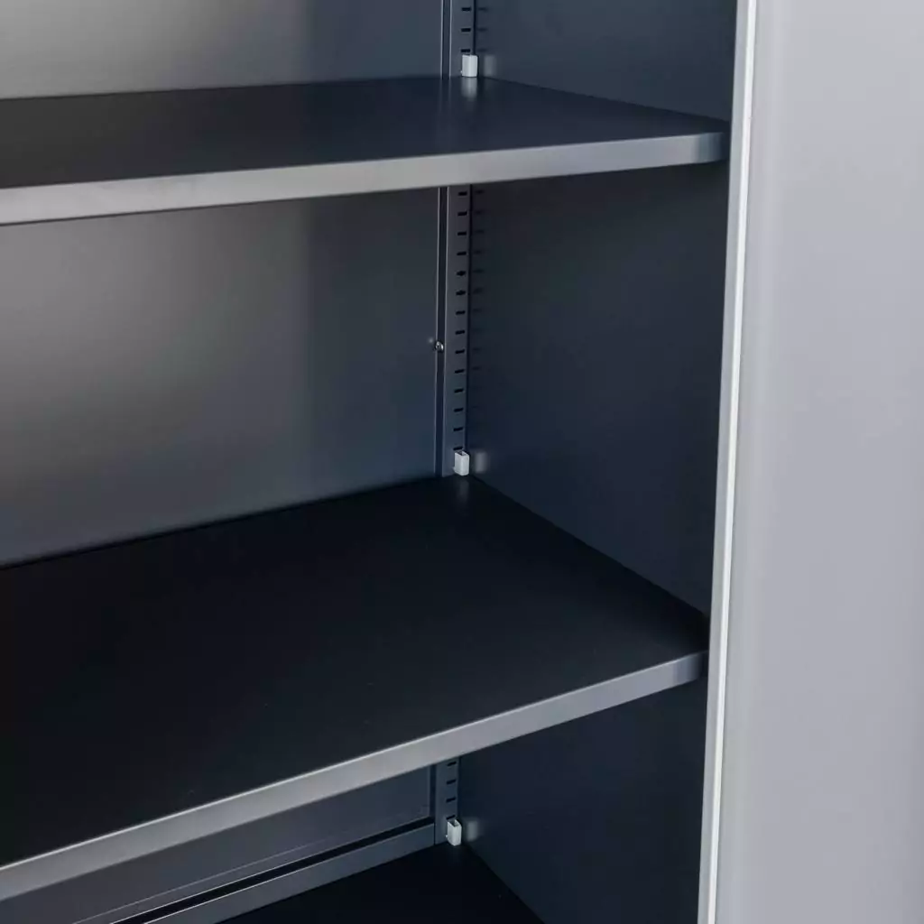 Dulap birou, grafit/gri, 90x40x185cm [6]