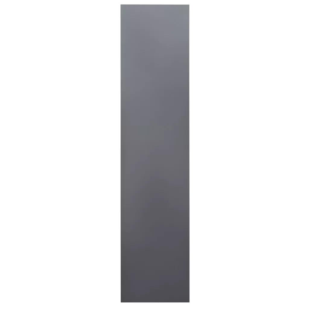 Dulap birou sticla, sertare, grafit/gri, 90x40x185cm [2]