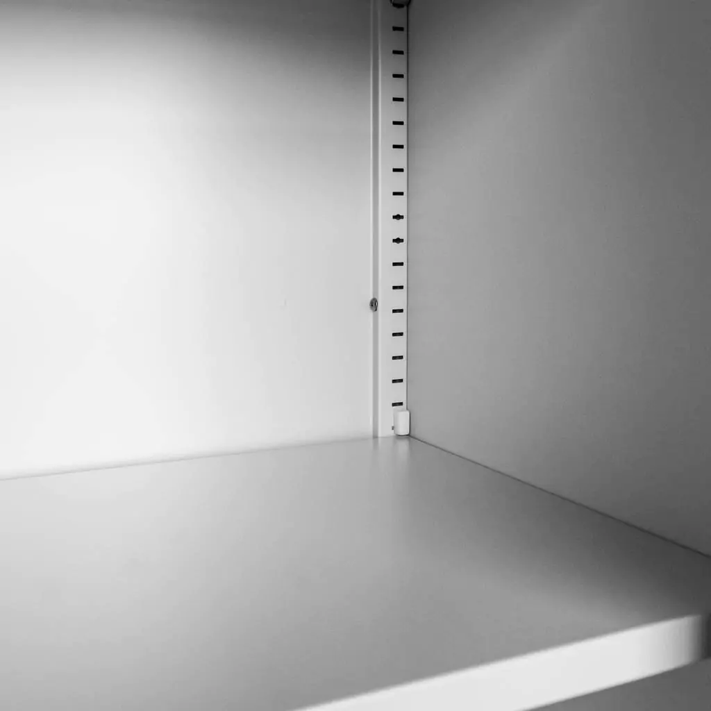 Dulap birou usi sticla, gri, 90x40x185cm [6]