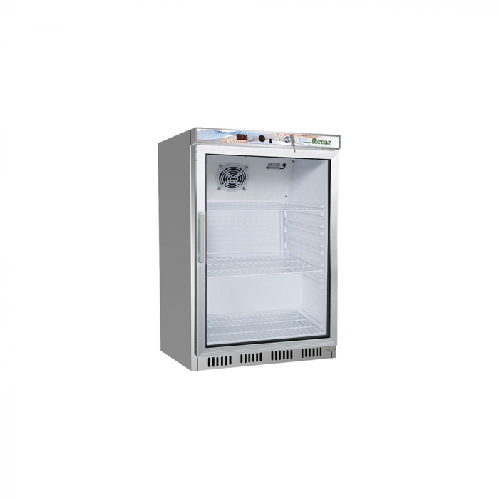 Dulap congelare inox cu usa din sticla, 120 litri, -18-22°C [1]
