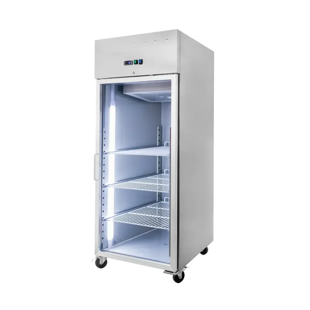 Dulap frigorific cu usa de sticla 537 litri, AISI304, 68cm, 2 usi [1]