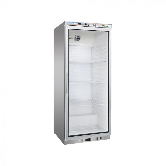 Dulap frigorific inox cu usa din sticla, 340 litri, +2+8°C [1]