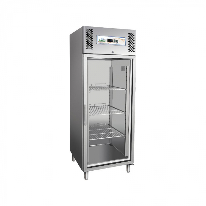 Dulap frigorific inox cu usa din sticla, GN2/1, 650 litri, -2 +8°C [1]