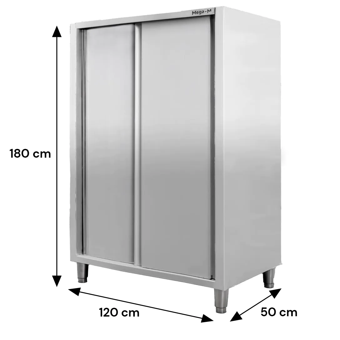Dulap inox 2 usi 120x50x180cm [7]